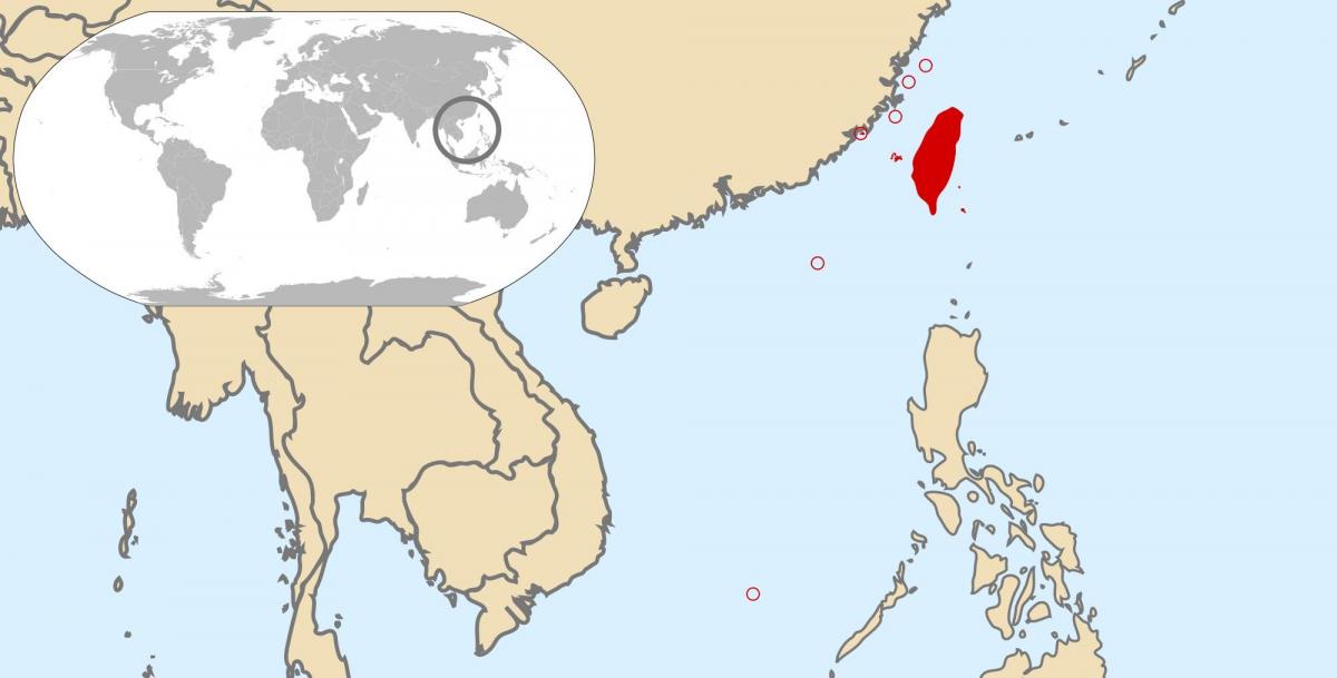 Тајван глобалној мапи