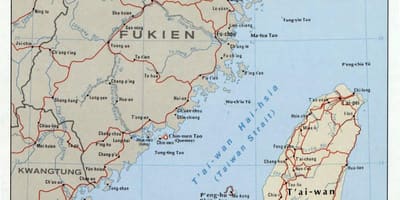 Карта тајвански мореуз