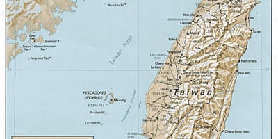 Карта Тајвана сурф 