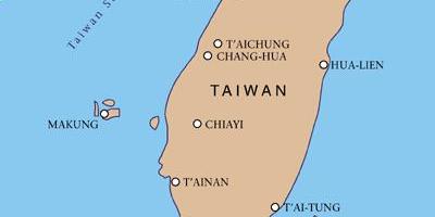 Тајван међународни аеродром на мапи