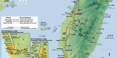 Тајван железничке возове мапи