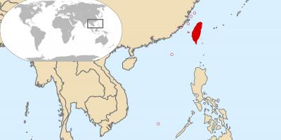 Карта света показује Тајван