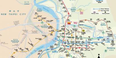 Карта метро у Тајвану